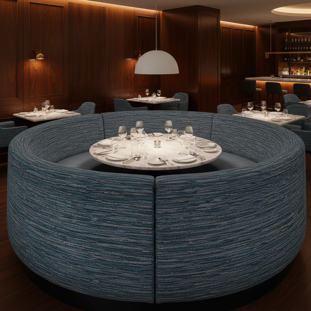 Pigeon Island - Nautical Upholstered Banquette | Architectural Fabrics