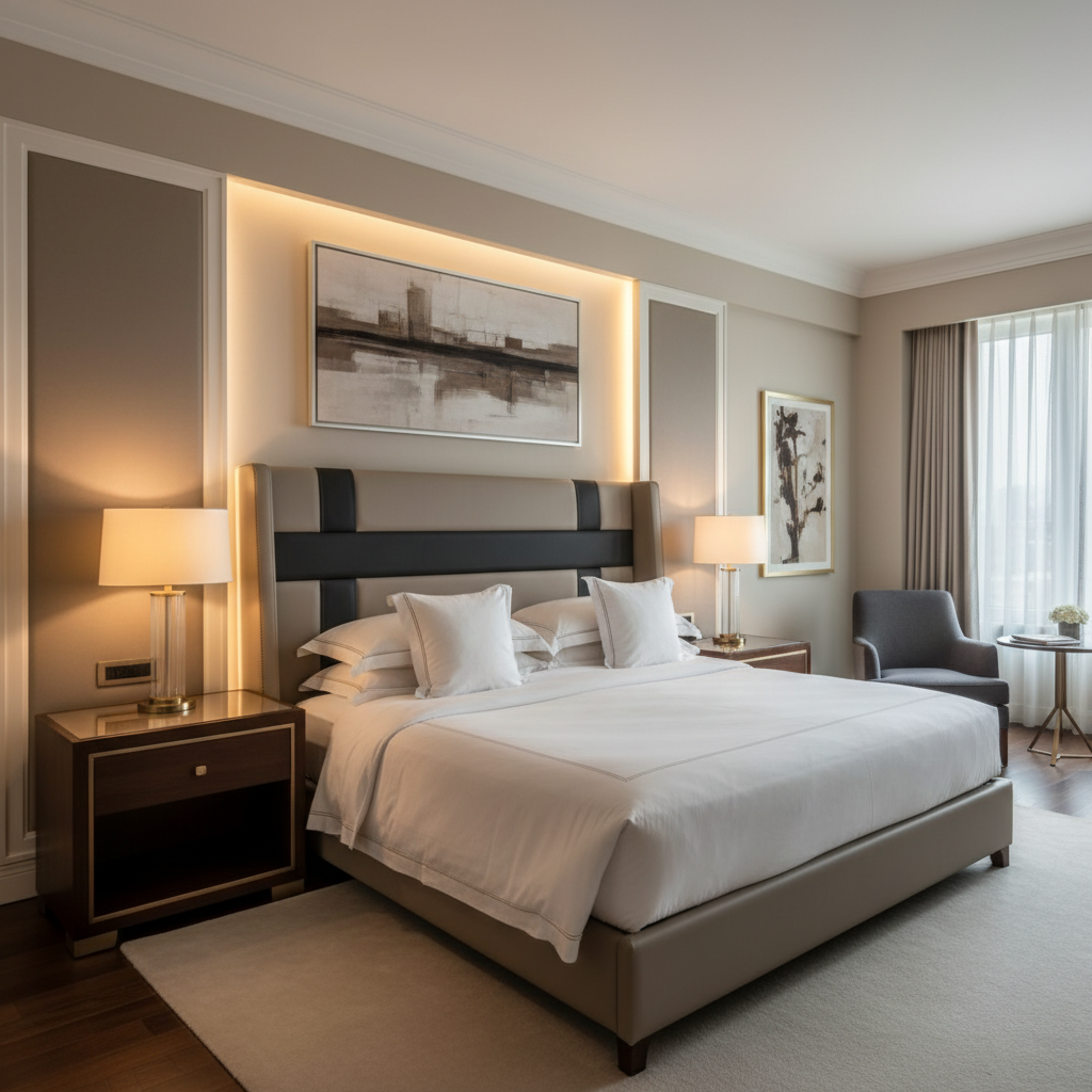 Oilville Espresso Upholstered Headboard | Architectural Fabrics