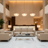 Fine Pebble Grain Soft Sand Upholstered Sofa | Architectural Fabrics