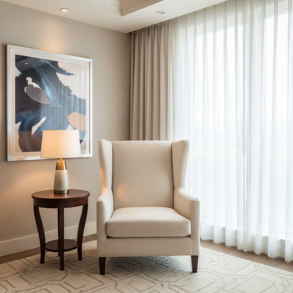 Vivace Reef - Snow Upholstered Chair | Architectural Fabrics