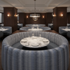 Apache - Indigo Dusk Silicone Hybrid Upholstered Banquette | Architectural Fabrics
