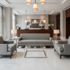 Brushed Linen Weave Stone Gray Upholstered Sofa | Architectural Fabrics