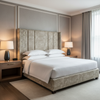 Turf Bay - Mortar Upholstered Headboard | Architectural Fabrics