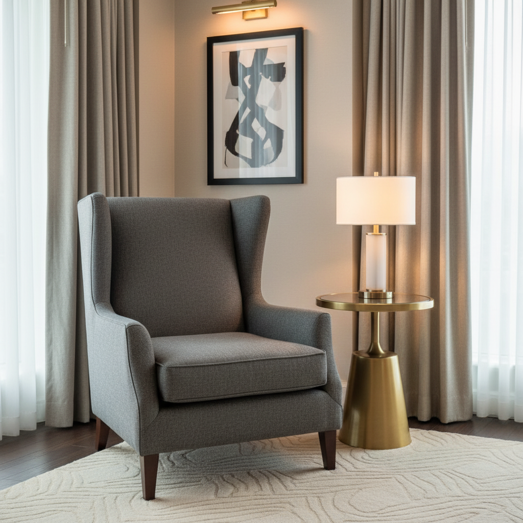 Maya Riviera - Ash Upholstered Chair | Architectural Fabrics