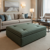 West End - Marina Upholstered Ottoman | Architectural Fabrics