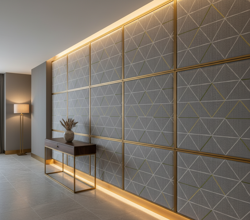 ANNENDALE ELUSIVE Upholstered Wall Panel | Architectural Fabrics