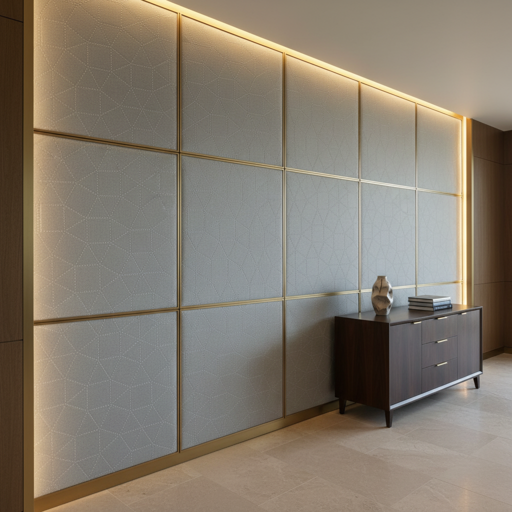 St. Barthelemy - Gull Upholstered Wall Panel | Architectural Fabrics