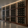 Geometric Diamond Velvet Onyx Sand Upholstered Wall Panel | Architectural Fabrics