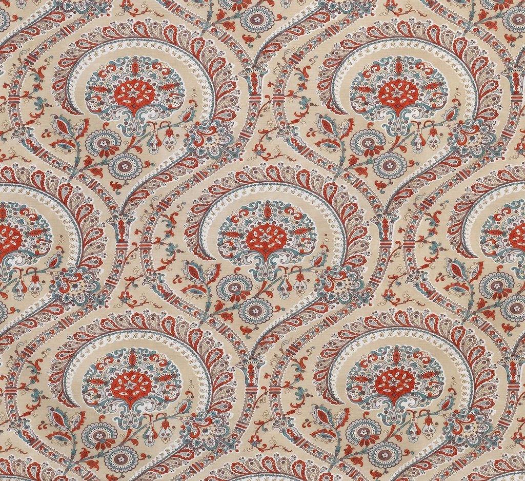 DWCY-900246 Nina Campbell Fabric Warm Beige designer-wallcoverings-los-angeles