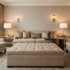 West Indian Lily - Gorge Upholstered Ottoman | Architectural Fabrics