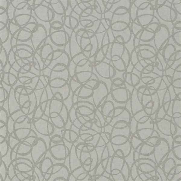 Girandole Swirls Silver Wallpaper | Designers Guild Europe
