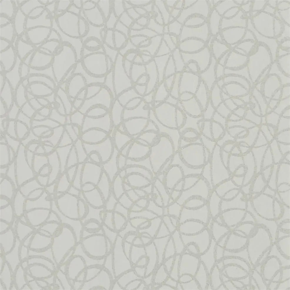 Girandole Swirls Dove Wallpaper | Designers Guild Europe
