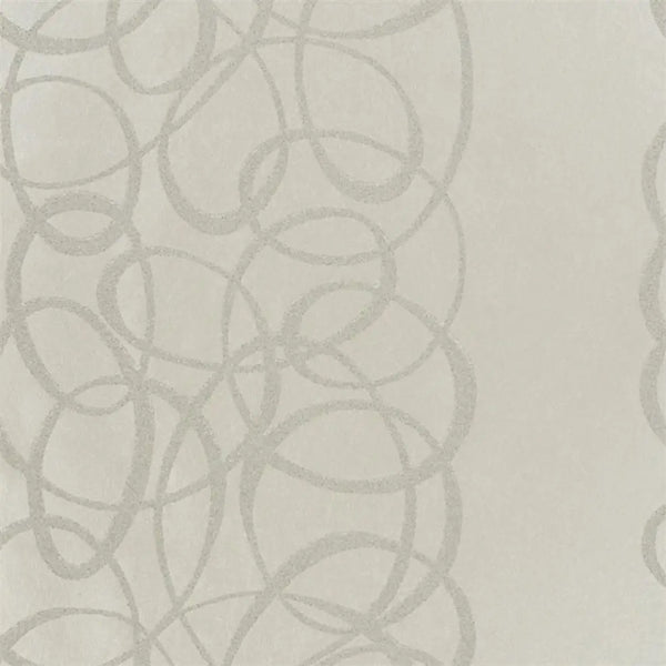 Montauroux Swirl Platinum Wallpaper | Designers Guild Europe