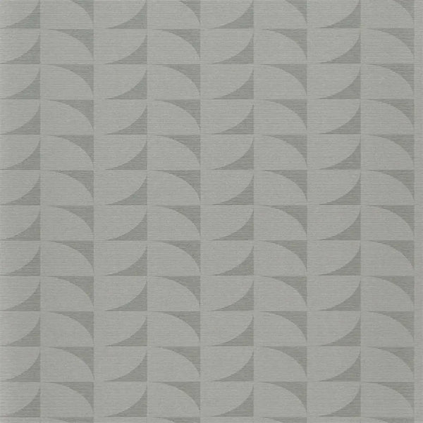 Laroche Small Scale Geometric Graphite Wallpaper | Designers Guild Europe