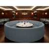 Rattan Bay - Sage Upholstered Banquette | Architectural Fabrics
