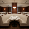 Linen Island - Icecap Upholstered Banquette | Architectural Fabrics