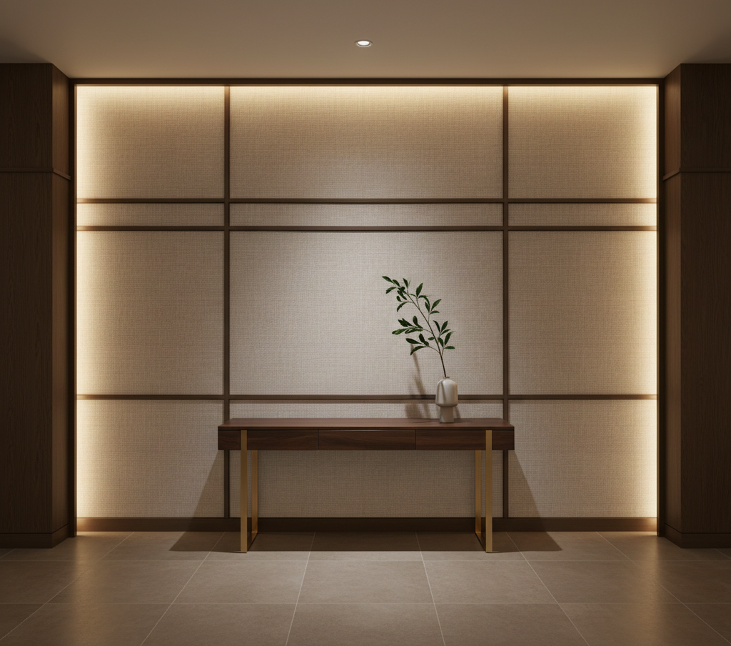 BARNUM - Stone Texture Upholstery Upholstered Wall Panel | Architectural Fabrics