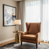 Alamo - Saddle Performance Vinyl Upholstered Chair | Architectural Fabrics
