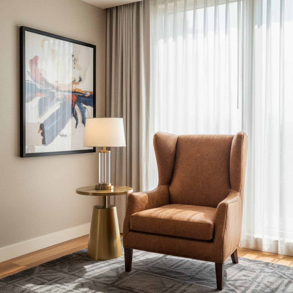 Alamo - Saddle Performance Vinyl Upholstered Chair | Architectural Fabrics