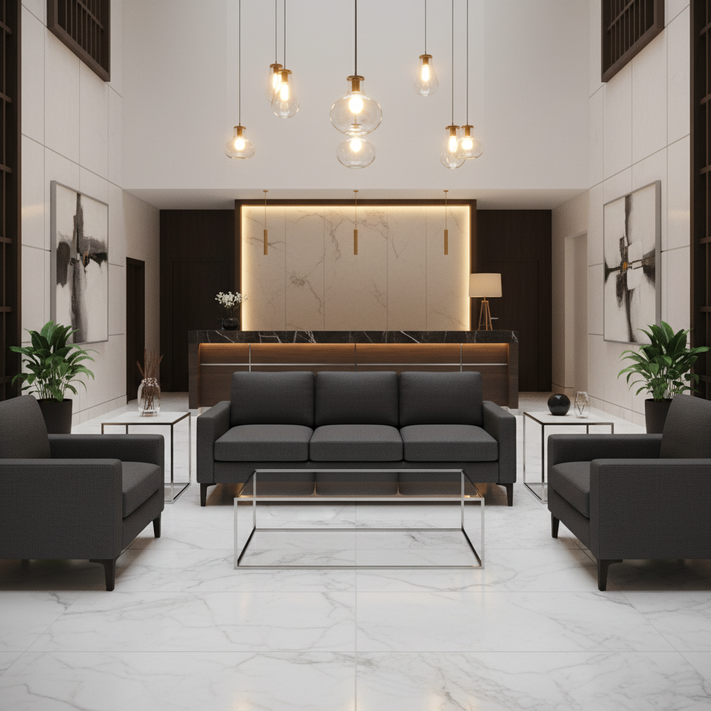 Smooth Pebble Grain Dark Charcoal Upholstered Sofa | Architectural Fabrics