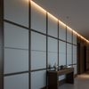 Algiers - Silver Cloud Performance Vinyl Upholstered Wall Panel | Architectural Fabrics