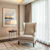 Abaca - Oatmeal Tekloom Performance Upholstered Chair | Architectural Fabrics