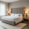 Luxury Cay - Gravel Upholstered Headboard | Architectural Fabrics
