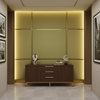 Smooth Pebble Grain Chartreuse Tint Upholstered Wall Panel | Architectural Fabrics