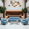 Ultrasuede  South Beach  Blue Upholstered Sofa | Ultrasuede Upholstery
