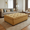 Archer - Archer Performance Vinyl Upholstered Ottoman | Architectural Fabrics