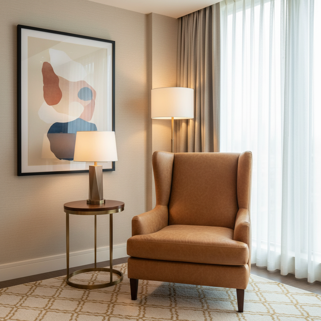 Smooth Pebble Grain Golden Caramel Upholstered Chair | Architectural Fabrics