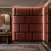 Necker Island - Carmine Upholstered Wall Panel | Architectural Fabrics