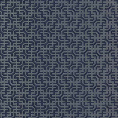 Fort Morgan Navy Wallcovering | Jeffrey Stevens