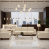 Algiers - Ivory Parchment Performance Vinyl Upholstered Sofa | Architectural Fabrics