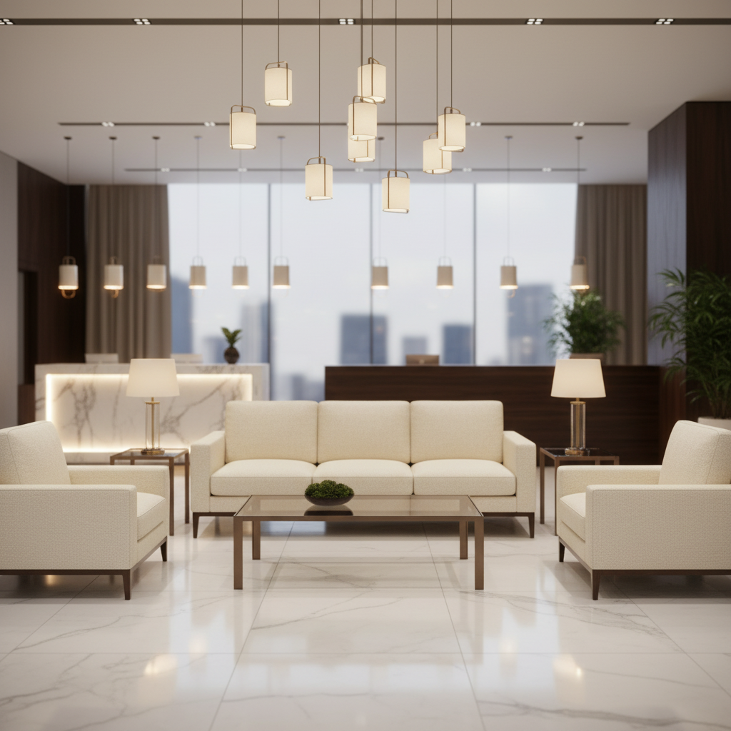 Algiers - Ivory Parchment Performance Vinyl Upholstered Sofa | Architectural Fabrics