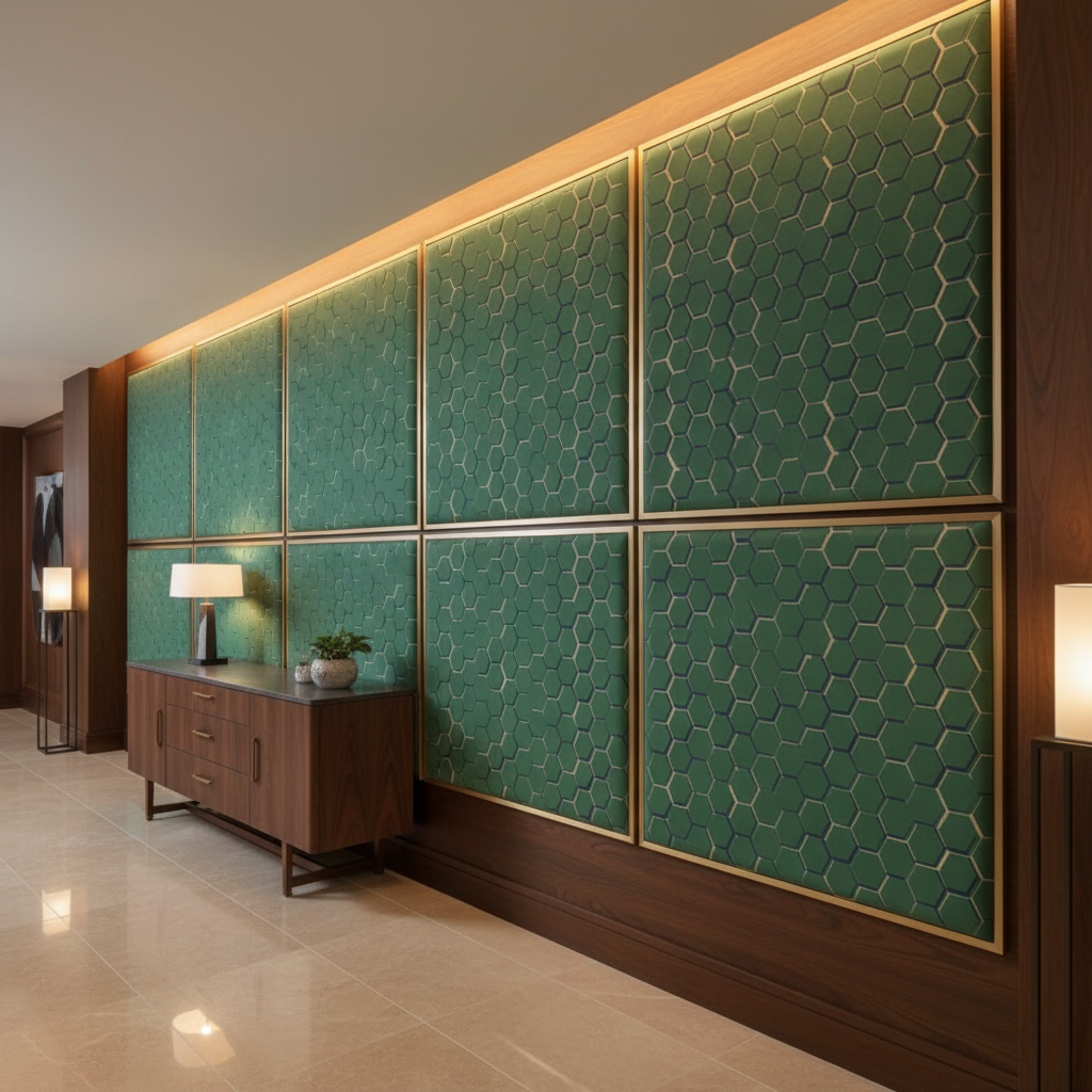 Pelican Cay - Rhine Upholstered Wall Panel | Architectural Fabrics