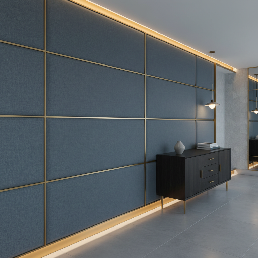 Pinnacle Rock - Pond Upholstered Wall Panel | Architectural Fabrics