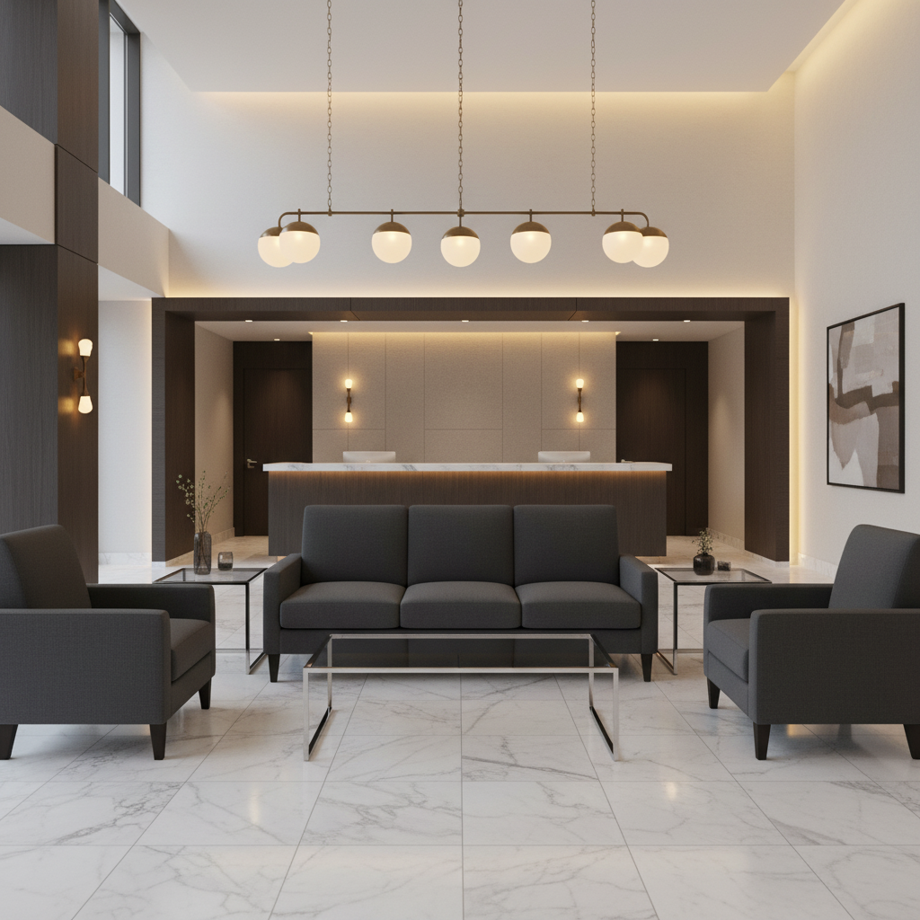 Smooth Solid Surface Deep Graphite Upholstered Sofa | Architectural Fabrics