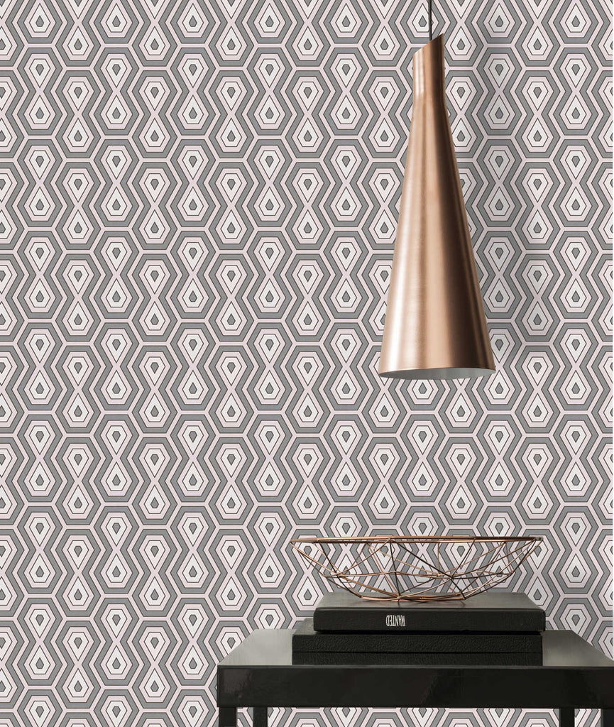 Jungle Chic Gray Wallcovering | AS Creation