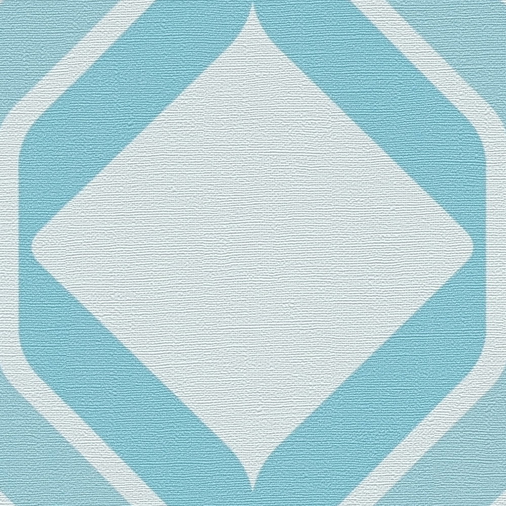 Retro Chic Blue Wallcovering | AS Creation
