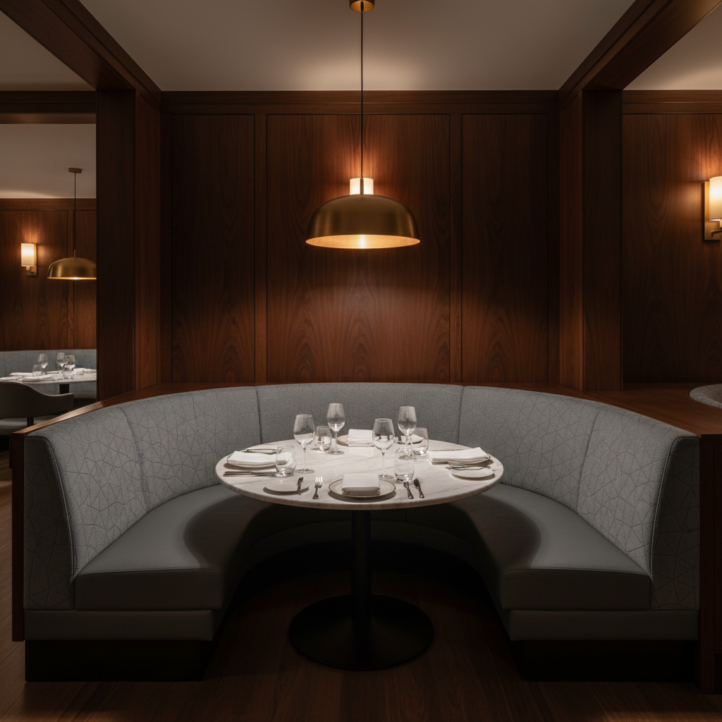 St. Barthelemy - Horizon Upholstered Banquette | Architectural Fabrics
