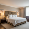 Subtle Woven Texture Golden Bronze Upholstered Headboard | Architectural Fabrics