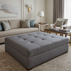 Tortola - Evening Upholstered Ottoman | Architectural Fabrics