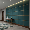 Fine Pebble Grain Deep Teal Upholstered Wall Panel | Architectural Fabrics