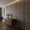 Fine Pebble Grain Dark Taupe Upholstered Wall Panel | Architectural Fabrics