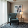 Smooth Pebble Grain Deep Teal Upholstered Chair | Architectural Fabrics