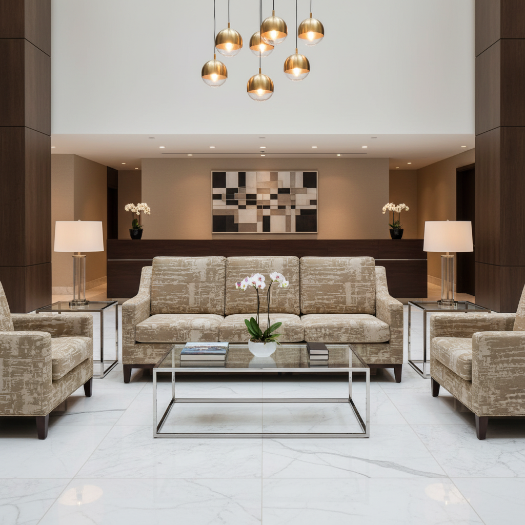 Turf Bay - Mortar Upholstered Sofa | Architectural Fabrics