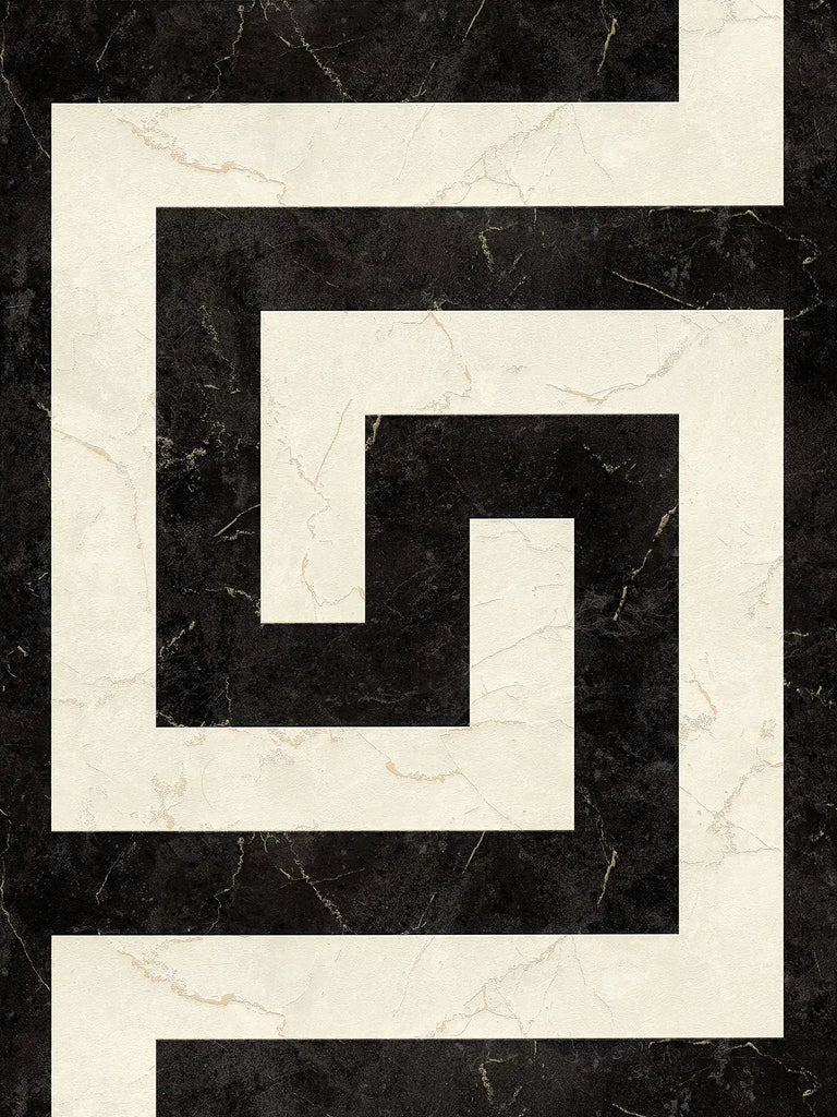 Greek Black Cream Versace Wallcovering