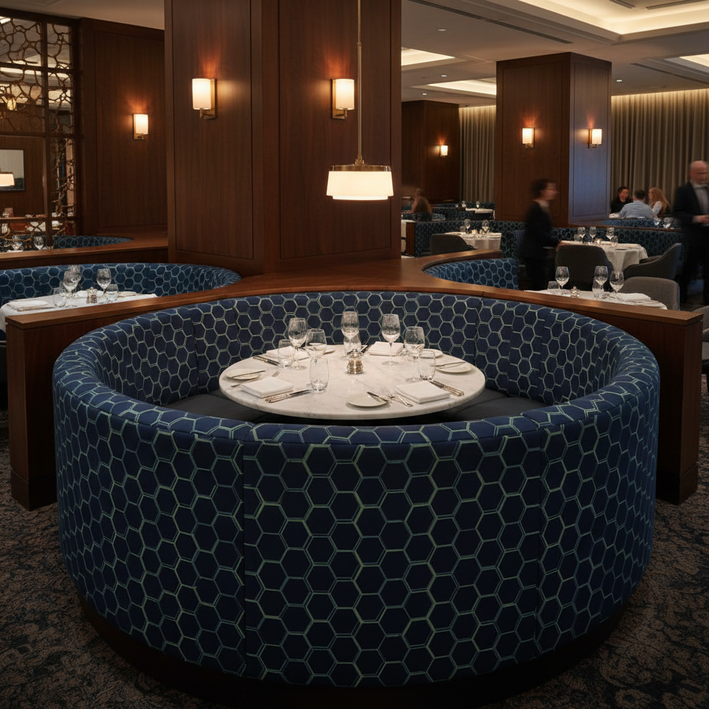 Pelican Cay - Ravine Upholstered Banquette | Architectural Fabrics