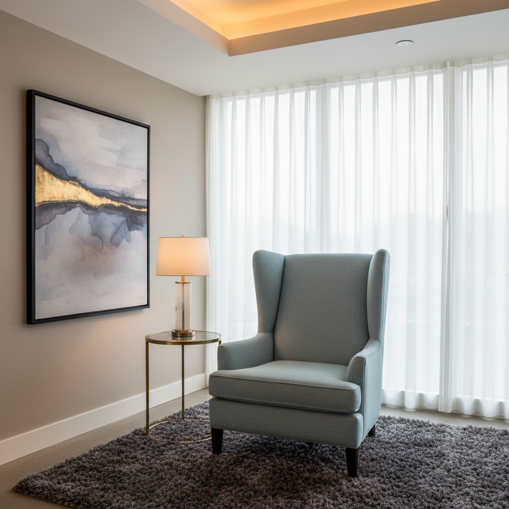 Kralendijk - Azure Upholstered Chair | Architectural Fabrics